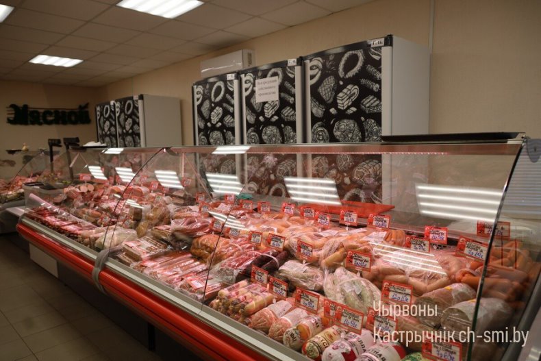 В Октябрьском сегодня был открыт магазин "Моя Мясной" ОАО "Пуховичимясопродукт". - 5360098951047