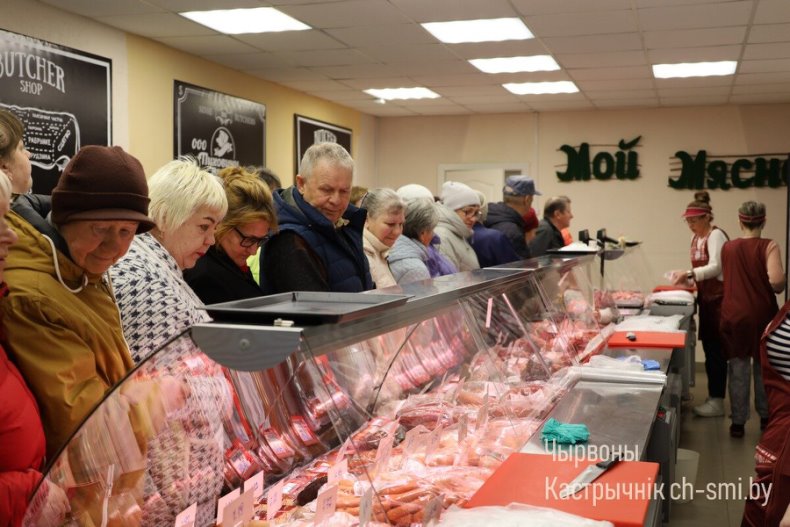 В Октябрьском сегодня был открыт магазин "Моя Мясной" ОАО "Пуховичимясопродукт". - 5360098995591