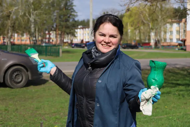 В Октябрьском проходит республиканский субботник. - 5360349539207